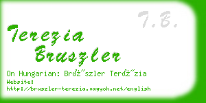 terezia bruszler business card